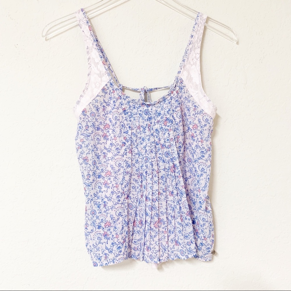 NWT Abercrombie & Fitch Floral Lace Tank Top